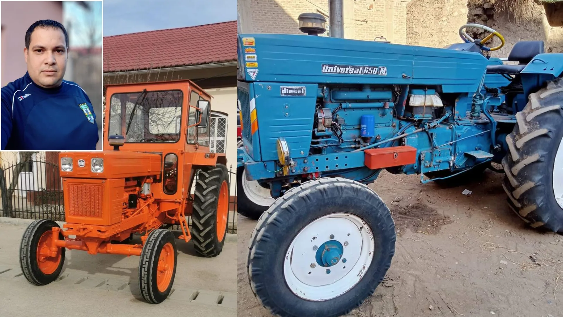 Mihai Adrian Ciobanu reconstruiește, piesă cu piesă, tractoarele care au făcut istorie în agricultura României. A investit 7.000 de euro într-un UTB vechi și l-a făcut ca nou