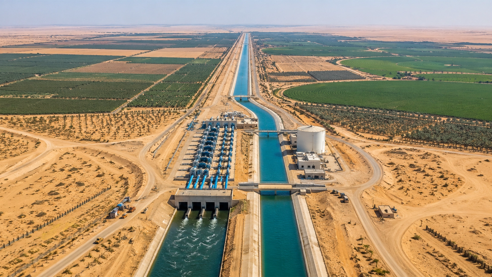 graul din desert GRÂUL DIN DEȘERT: Mega-proiectul cu 13 stații de pompare și 170 km de canale de irigații. Egiptul transformă nisipul în teren agricol fertil!