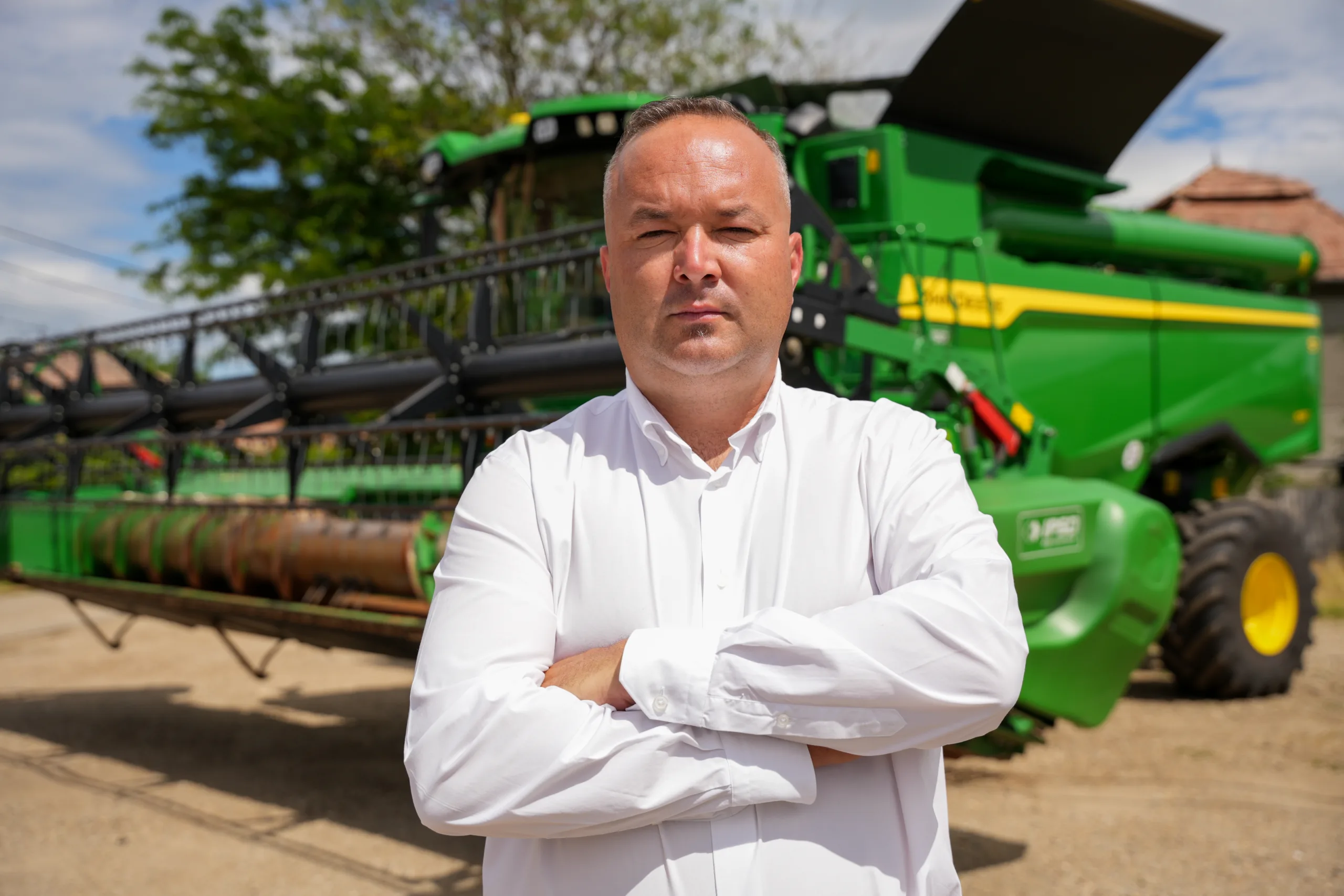 Ionut Sebeni combina john deere s7 700