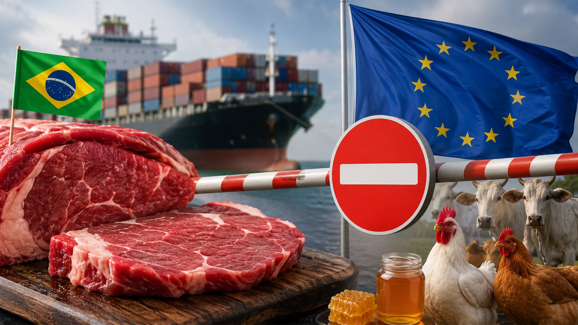 INTERZIS în UE! Importurile de carne de vită din Brazilia, blocate de la 3 septembrie. Ce se întâmplă cu puiul și mierea
