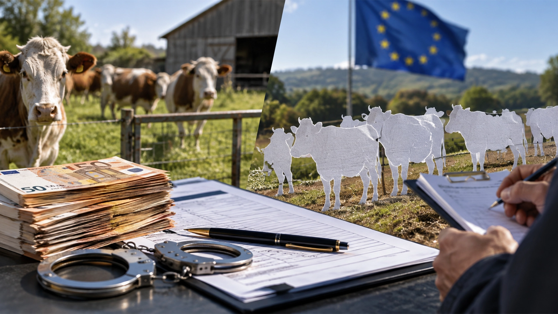 frauda cu bani europeni Fraudă de proporții cu subvenții agricole: fermă de bovine fictivă și animale doar pe hârtie! Aproape 560.000 de euro în două dosare