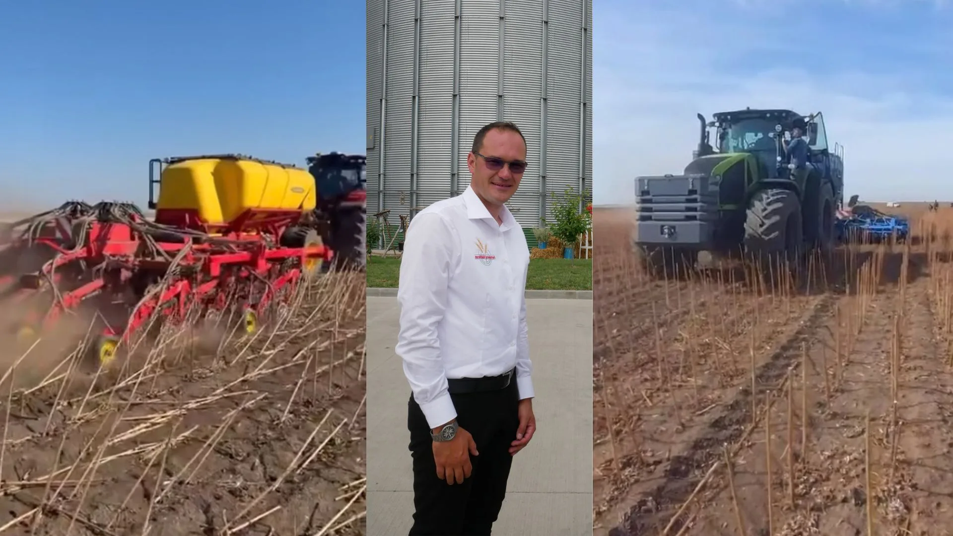 EXPERIMENT în secetă extremă la Nădlac: Orzoaică semănată direct în miriștea de floarea-soarelui. Milan Kelo: „Avem 1.000 de hectare de rapiță semănată de o lună și jumătate și nu a răsărit nici măcar o plantă”