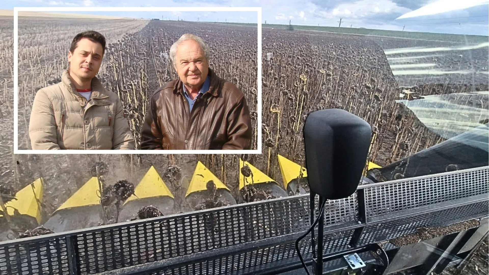 Floarea semănată la 1 iunie a dat 3.200 kg/ha. Ionel și Raul Mărunțoiu: „De la agonie la extaz e la noi în fermă! Un an de excepție, de pus în ramă”