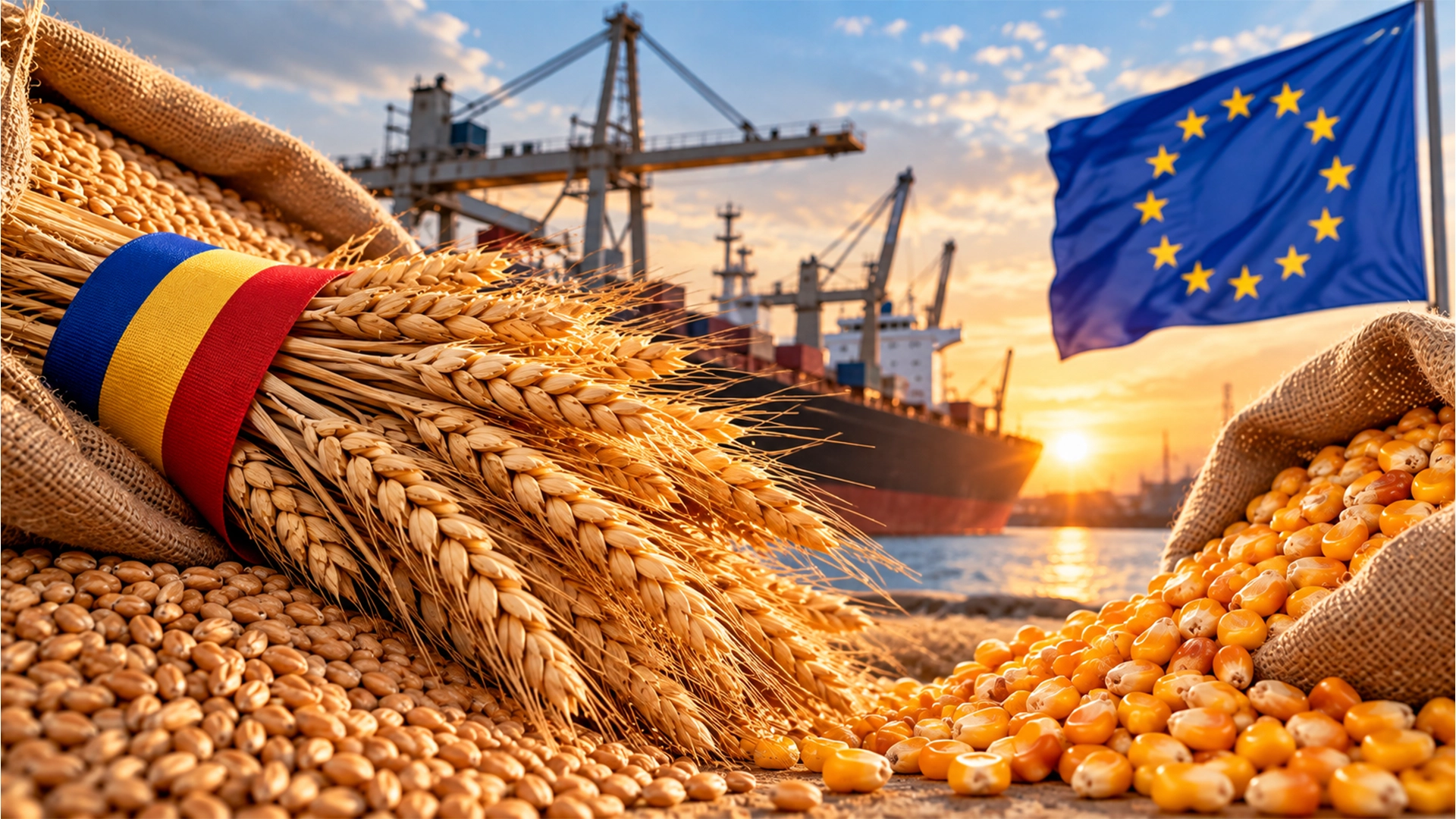grau romanesc export grau România, cel mai mare exportator de grâu din UE. Importurile europene de porumb au crescut cu 40%